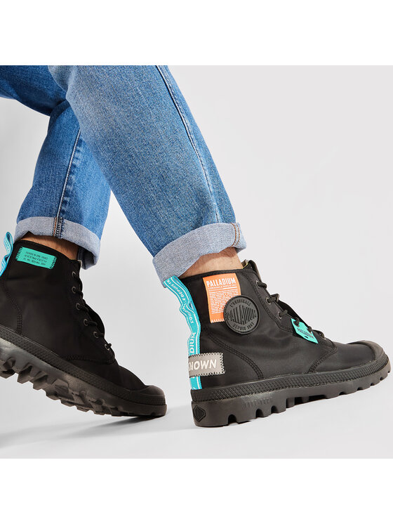 Palladium Palladium Ορειβατικά παπούτσια Pampa Lite Overlab Neon 77082-008-M Μαύρο