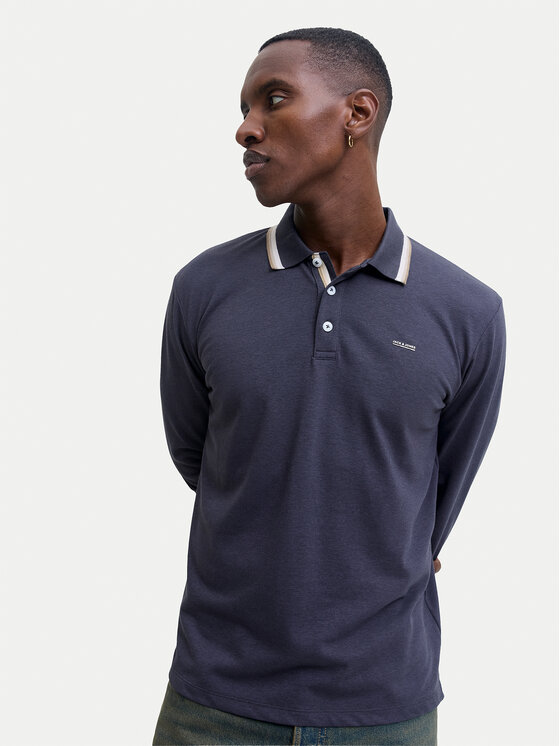 Jack & Jones Jack & Jones Polo marškinėliai Blualves 12287520 Mėlyna Regular Fit