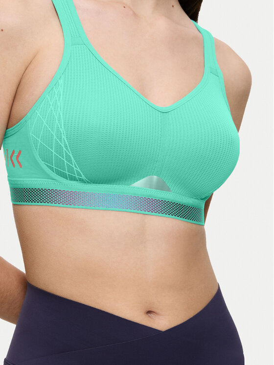 Triumph Triumph Špotni nedrček Triaction Cardio Flow 10205923 Zelena