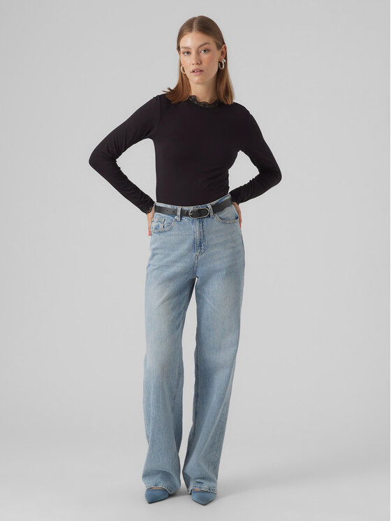 Vero Moda Vero Moda Bluza 10295141 Črna Slim Fit