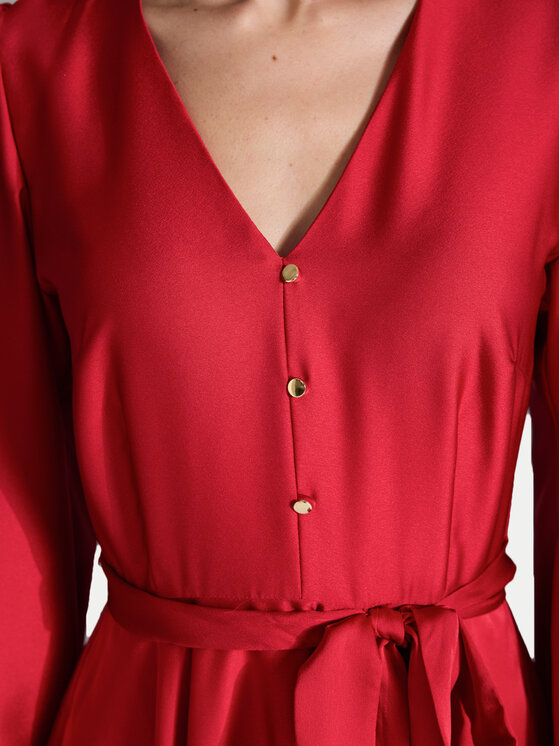 Swing Swing Sukienka koktajlowa 5AI13900 Czerwony Regular Fit
