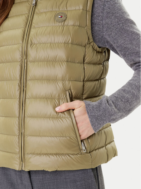 Tommy Hilfiger Tommy Hilfiger Vestă WW0WW45499 Kaki Regular Fit