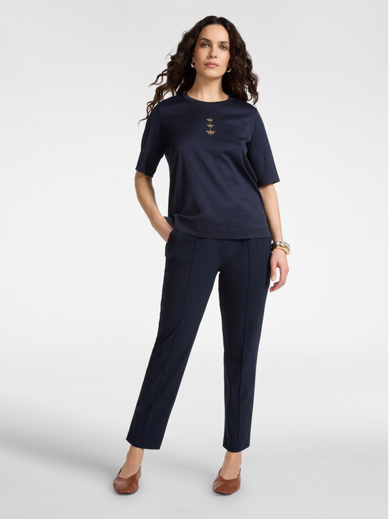 Elena Mirò Elena Mirò T-Shirt G079Z000598N034 Niebieski Slim Fit