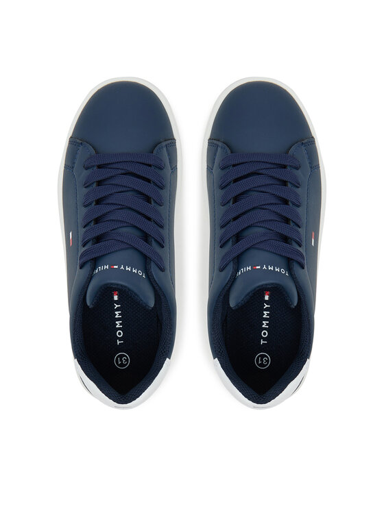 Tommy Hilfiger Tommy Hilfiger Сникърси Low Cut Lace-Up T3X9-34073-1355X S Тъмносин