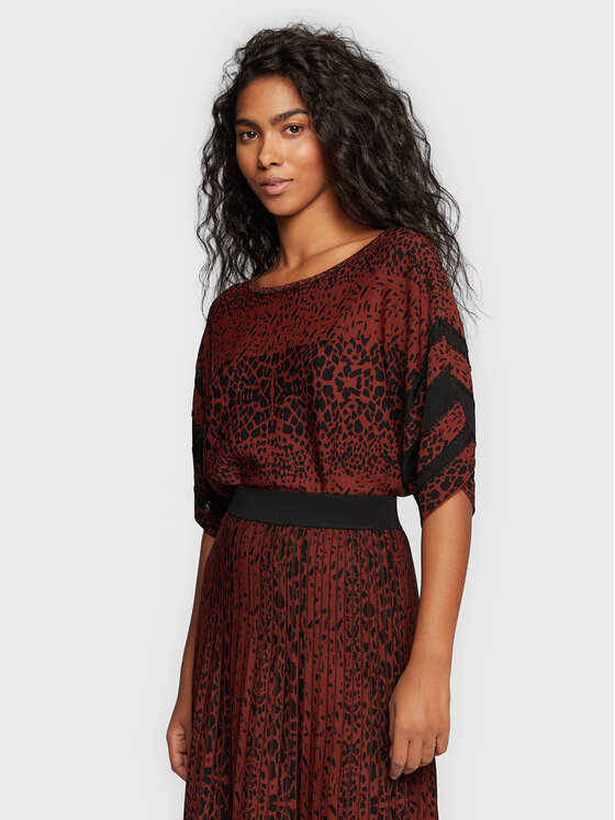 Joseph Ribkoff Joseph Ribkoff Πουλόβερ 223959 Καφέ Relaxed Fit