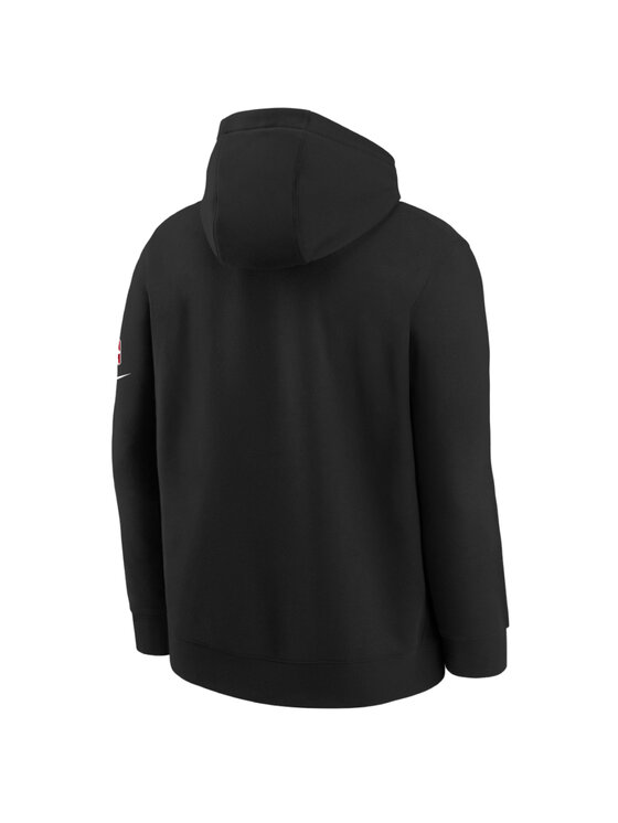 Nike Nike Felpa Nike NBA Chicago Bulls Fleece Hoodie Nero Regular Fit