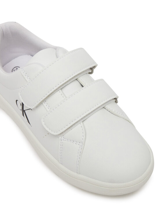 Calvin Klein Jeans Calvin Klein Jeans Sneakersy Low Cut Lace Velcro Sneaker V1X9-82080-1355 S Bílá