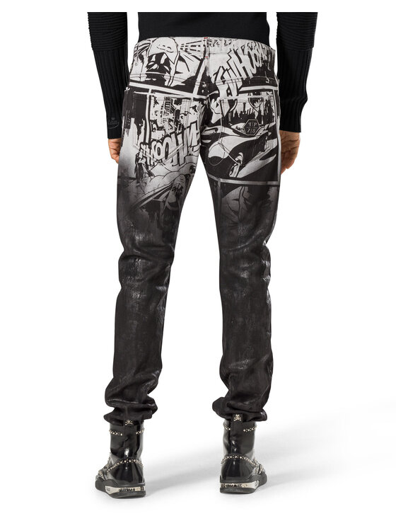 PHILIPP PLEIN PHILIPP PLEIN Pantaloni di tessuto 30792 Nero Straight Fit
