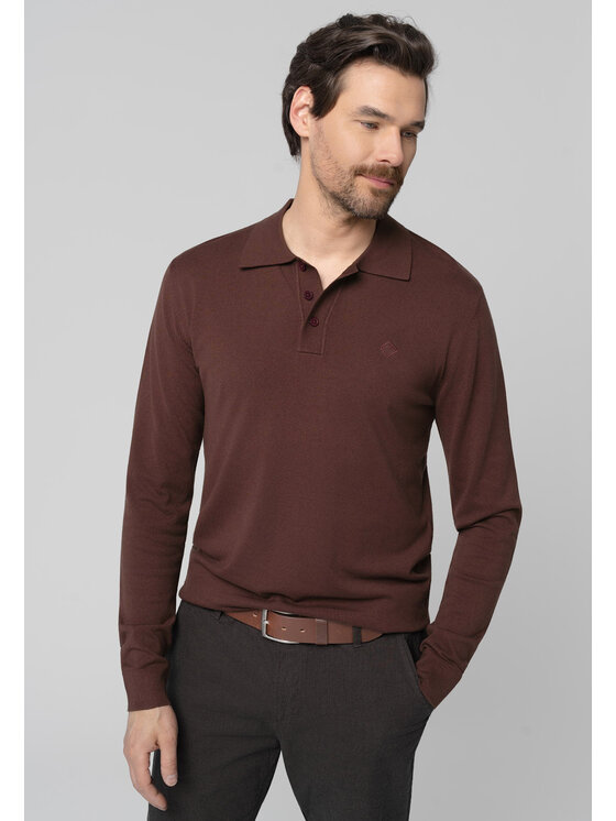 Volcano Volcano Sweter S-MARIO Fioletowy Regular Fit