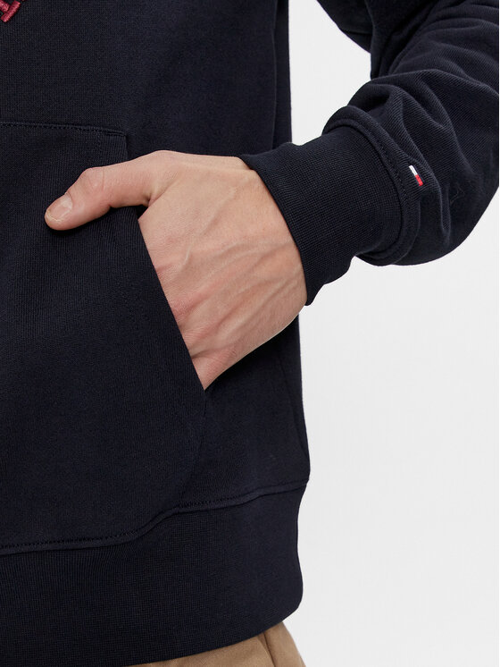 Tommy Hilfiger Tommy Hilfiger Bluza Big Icon MW0MW33650 Granatowy Regular Fit