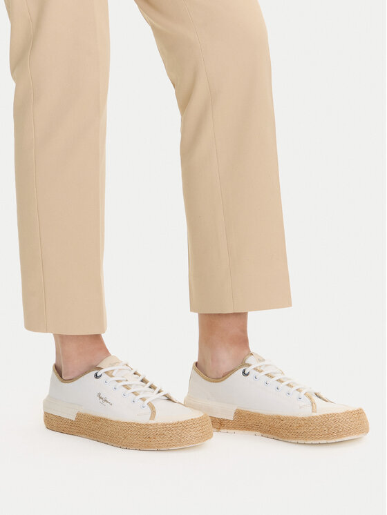 Pepe Jeans Pepe Jeans Espadrilky Samoi Mix PLS31595 Bílá
