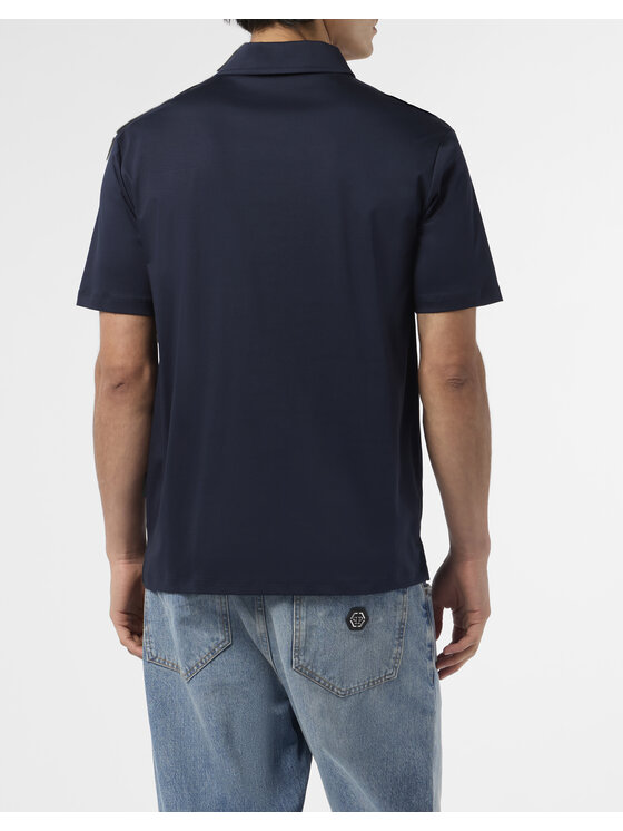 PHILIPP PLEIN PHILIPP PLEIN Polokošile 26257 Tmavomodrá Slim Fit