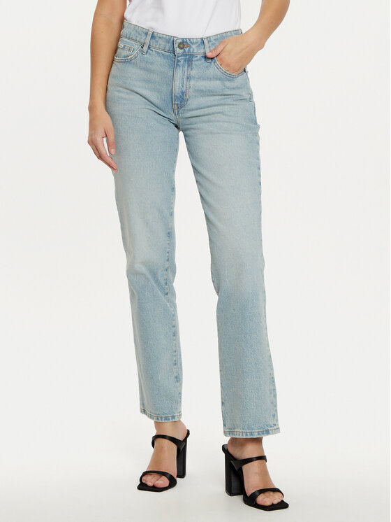 Guess Džínsy W5RA98 D5M45 Modrá Regular Fit