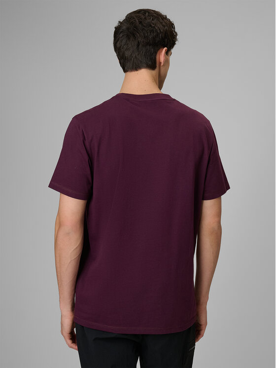 4F 4F T-Shirt NATURE’S TRAIL Fioletowy Regular Fit