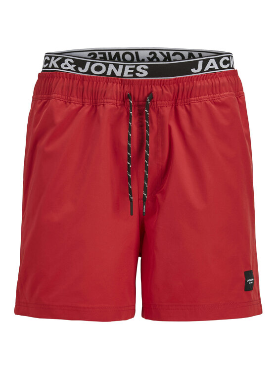 Jack&Jones Jack&Jones Szorty kąpielowe Maui 12272949 Czerwony Regular Fit