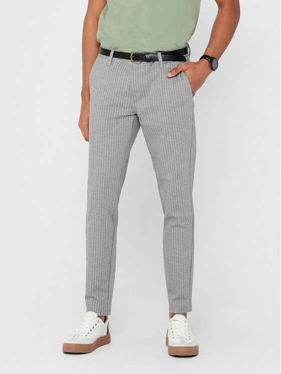Only & Sons Only & Sons Chino kalhoty Mark 22013727 Šedá Slim Fit