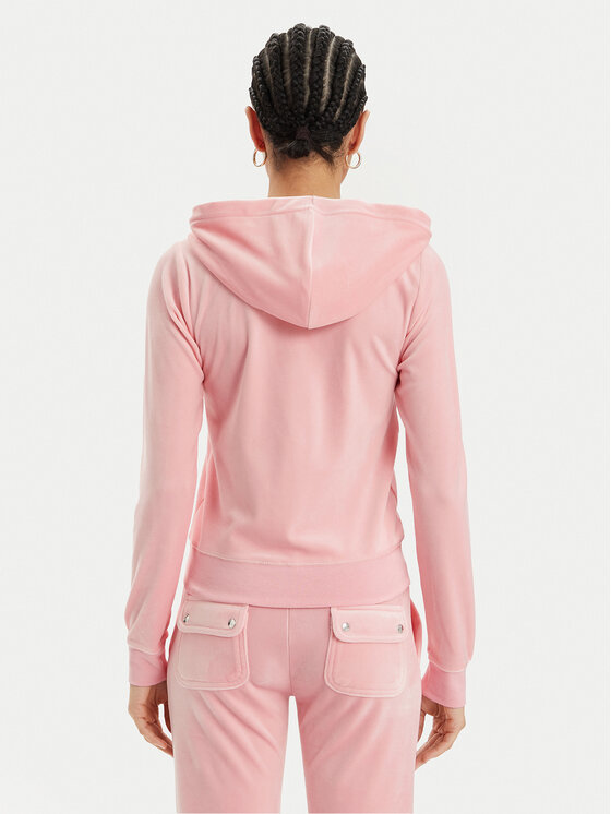 Juicy Couture Juicy Couture Світшот Robertson JCAP176 Рожевий Slim Fit