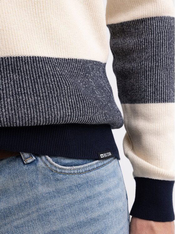 BIG STAR BIG STAR Sweter PASADOR Kolorowy Basic Fit