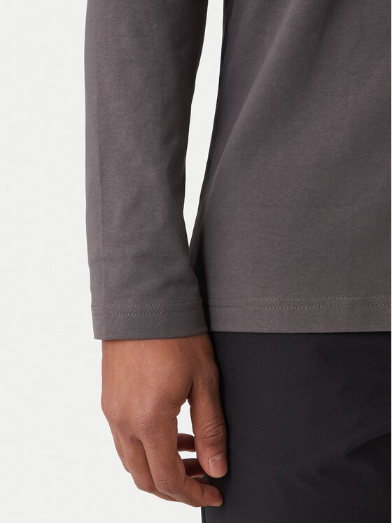 BOSS BOSS S dlouhým rukávem 50506365 Tmavě šedá Regular Fit