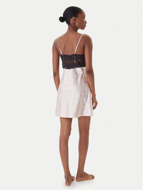 Guess Guess Nočná košeľa O5BX02 W4732 Ružová Regular Fit