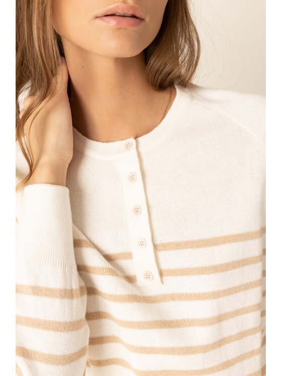 Me complete Me complete Sweter Saint Tropez Écru Comfort Fit