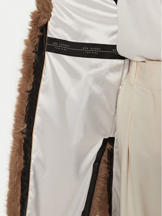 YES LONDON YES LONDON Pelliccia ECO/024 Marrone Regular Fit