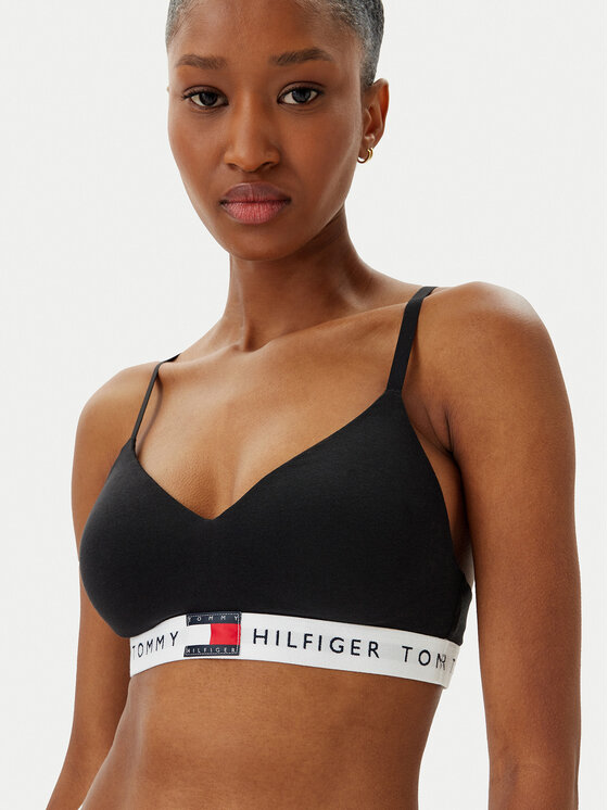 Tommy Hilfiger Tommy Hilfiger Sutien Bralette UW0UW05715 Negru