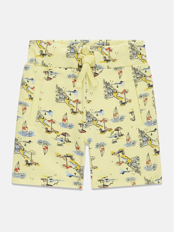 Guess Kids Guess Kids Kalhoty z materiálu 181721 Barevná Regular Fit
