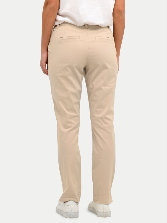 Kaffe Kaffe Штани з тканини Mette 10506121 Бежевий Regular Fit