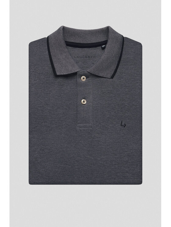 Lancerto Lancerto Polo Borin PO073125000012 Szary Regular Fit