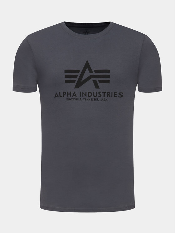 Alpha Industries Alpha Industries Tričko Basic 100501 Sivá Regular Fit