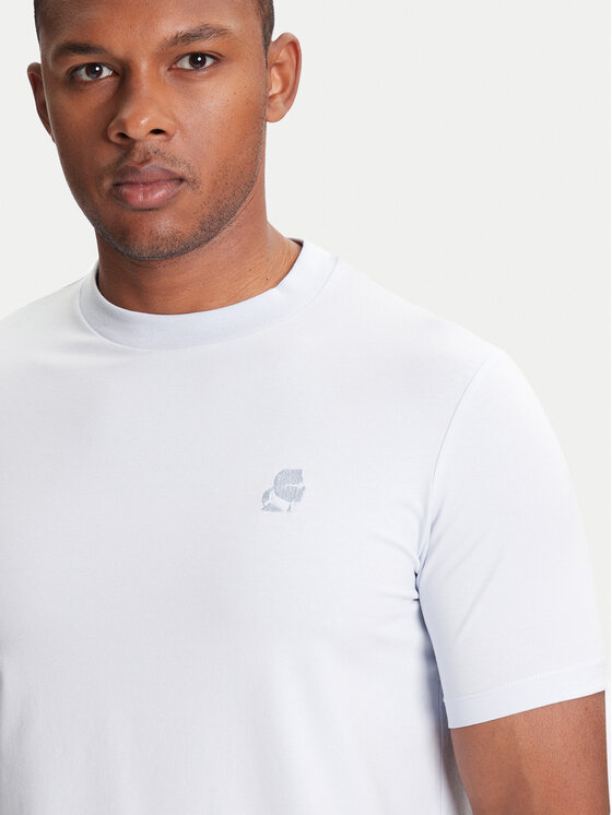 KARL LAGERFELD KARL LAGERFELD T-Shirt 755750 553221 Biały Regular Fit
