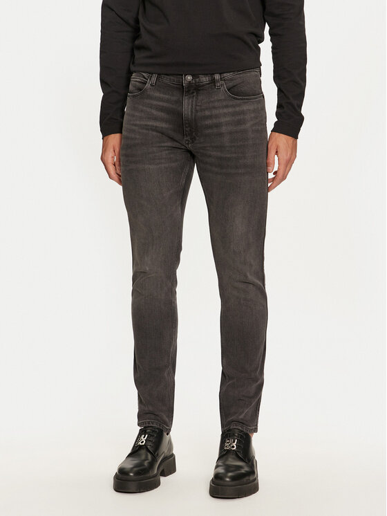 HUGO Hugo Jeansy 734 50522140 Černá Extra Slim Fit