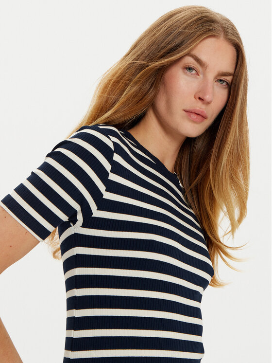 Tommy Hilfiger Tommy Hilfiger Bluse WW0WW43918 Dunkelblau Slim Fit
