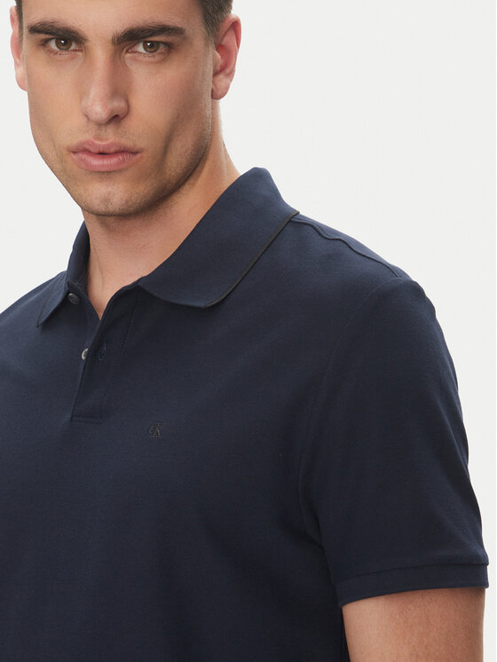 Calvin Klein Calvin Klein Polo LV04LC239G Granatowy Regular Fit