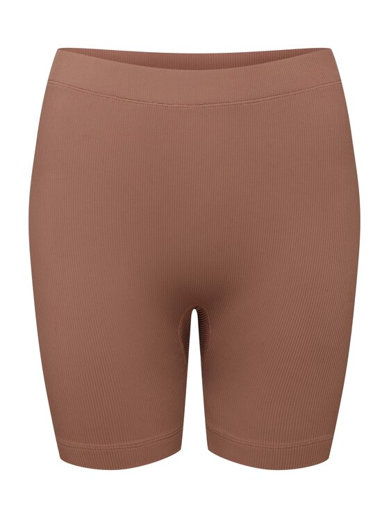 Esotiq Esotiq Szorty materiałowe 42039 Beżowy Regular Fit