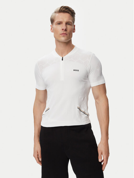 BOSS Tricou Game 2 50564794 Alb Slim Fit