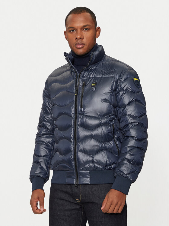 Blauer Blauer Пухено яке 24WBLUC03031 Тъмносин Regular Fit