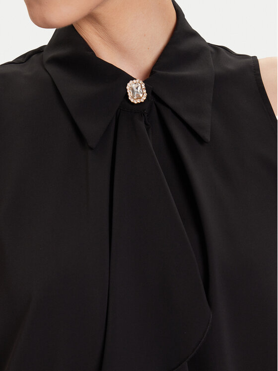 Rinascimento Rinascimento Bluză CFC0125089003 Negru Regular Fit