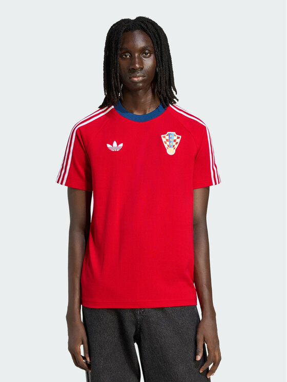 adidas adidas Koszulka techniczna 172520 Czerwony Slim Fit