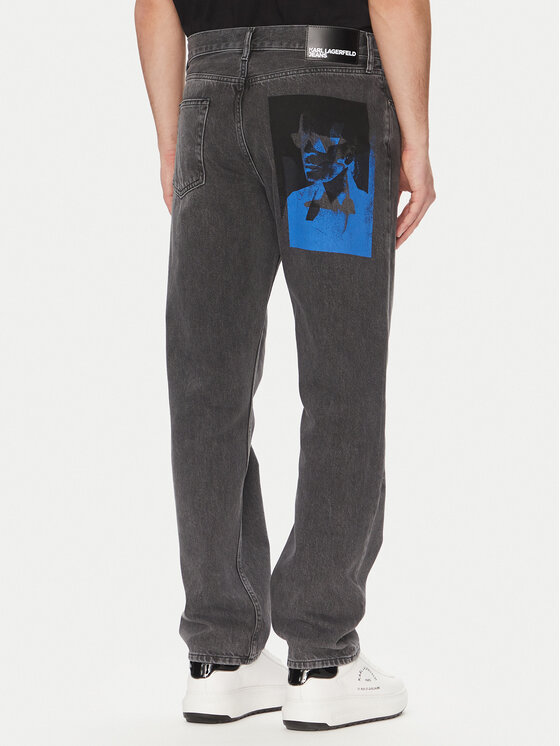 Karl Lagerfeld Jeans Karl Lagerfeld Jeans Jeans hlače A2M10131 Siva Straight Fit