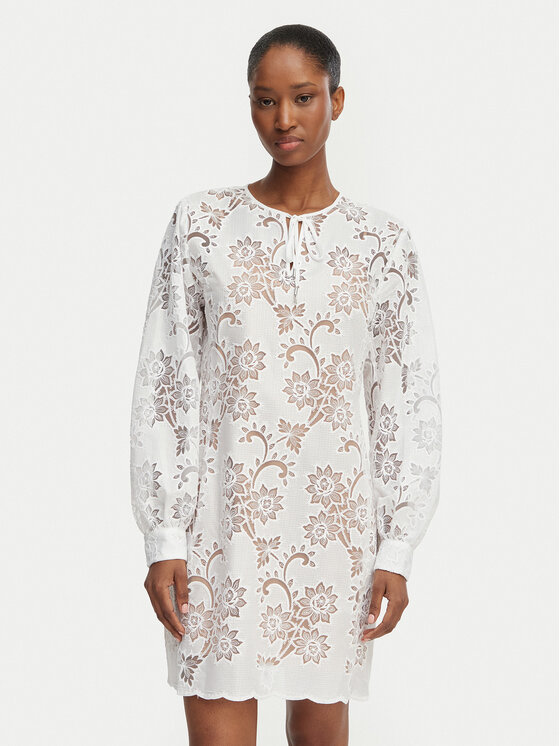 MICHAEL Michael Kors MICHAEL Michael Kors Letné šaty MS683E2KR2 Biela Relaxed Fit