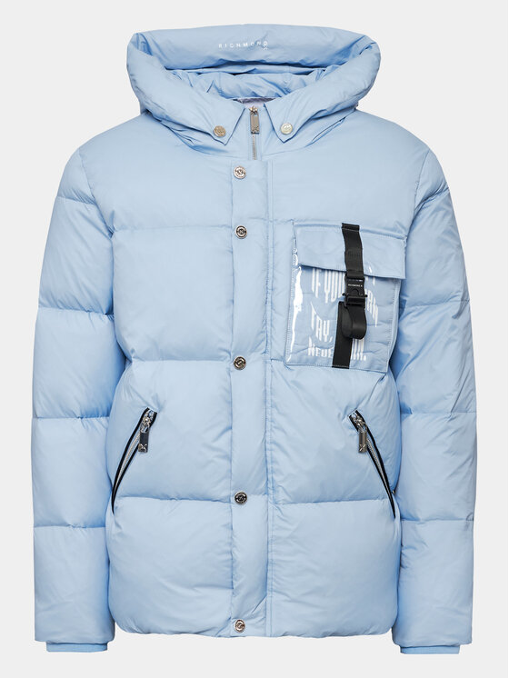 Richmond X Richmond X Μπουφάν πουπουλένιο UMA23095PI Γαλάζιο Regular Fit