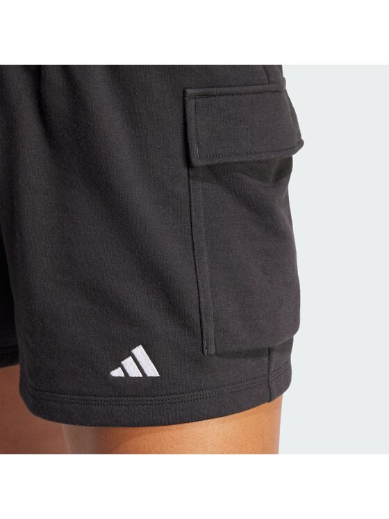 adidas adidas Sportske kratke hlače Essentials Small Logo French Terry Cargo JD9944 Crna Loose Fit