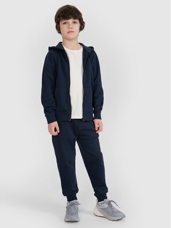 4F 4F Bluza 4FJWSS25TSWSM1714-31S Niebieski Regular Fit