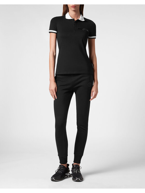 Plein Sport Plein Sport Polo 8255 Czarny Regular Fit