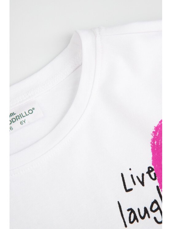 Coccodrillo Coccodrillo Longsleeve WC6143102RGK-001 Biały Regular Fit