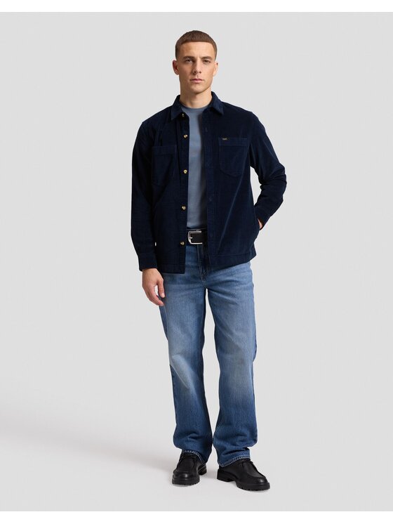 Lee Lee Koszula CAROLINA OVERSHIRT Szary Relaxed Fit