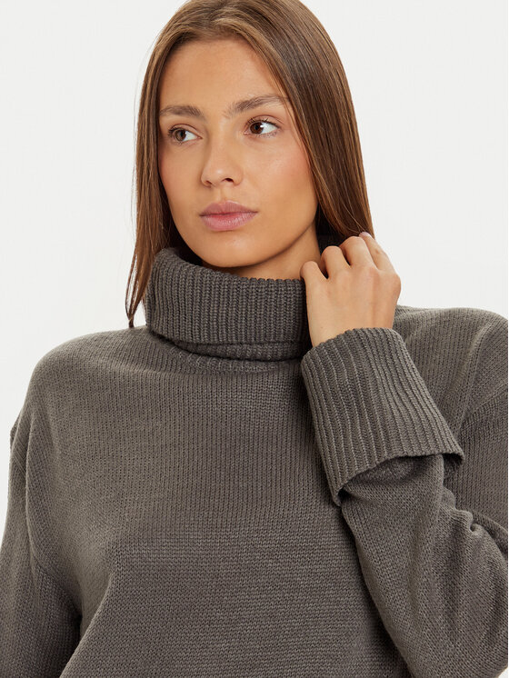 Brave Soul Brave Soul Úpletové šaty LKD-555BELLACHAR Šedá Loose Fit