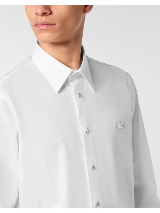 PHILIPP PLEIN PHILIPP PLEIN Camicia 27039 Bianco Fitted Fit